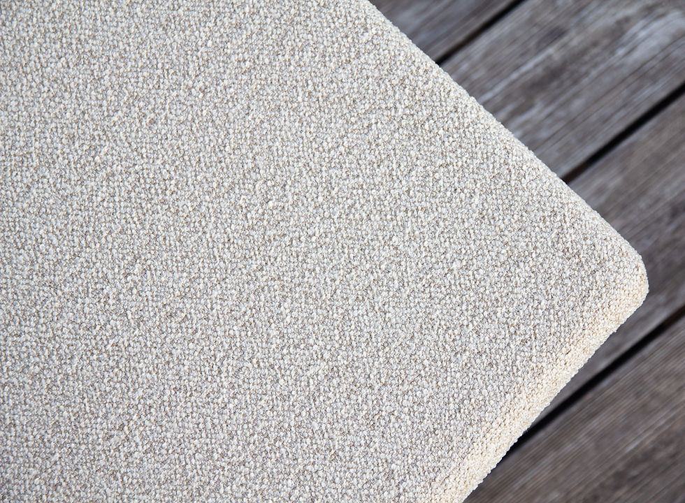 coussin de transat boucle crème beige