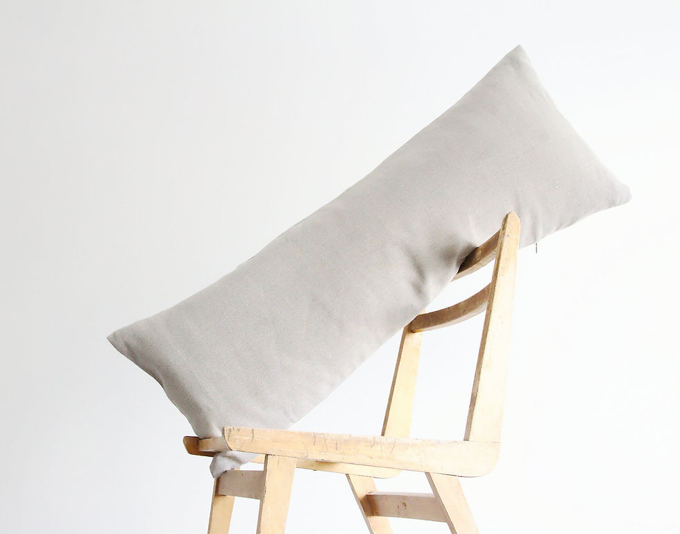 Linen body pillow pillowcase