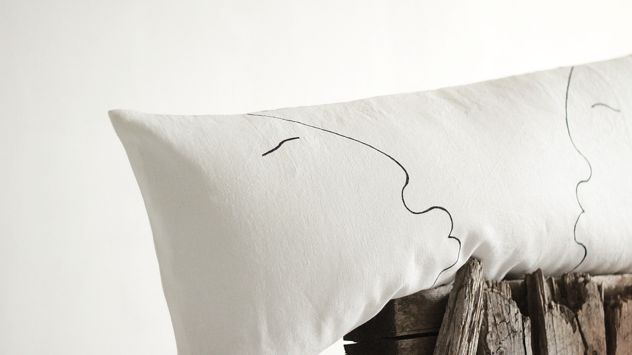 Buy cheapest online shop Long lumbar pillow cover with one