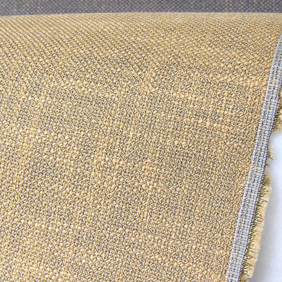 Zweifarbiger, sand- und graugefleckter Polsterstoff | Deadstock-Rest