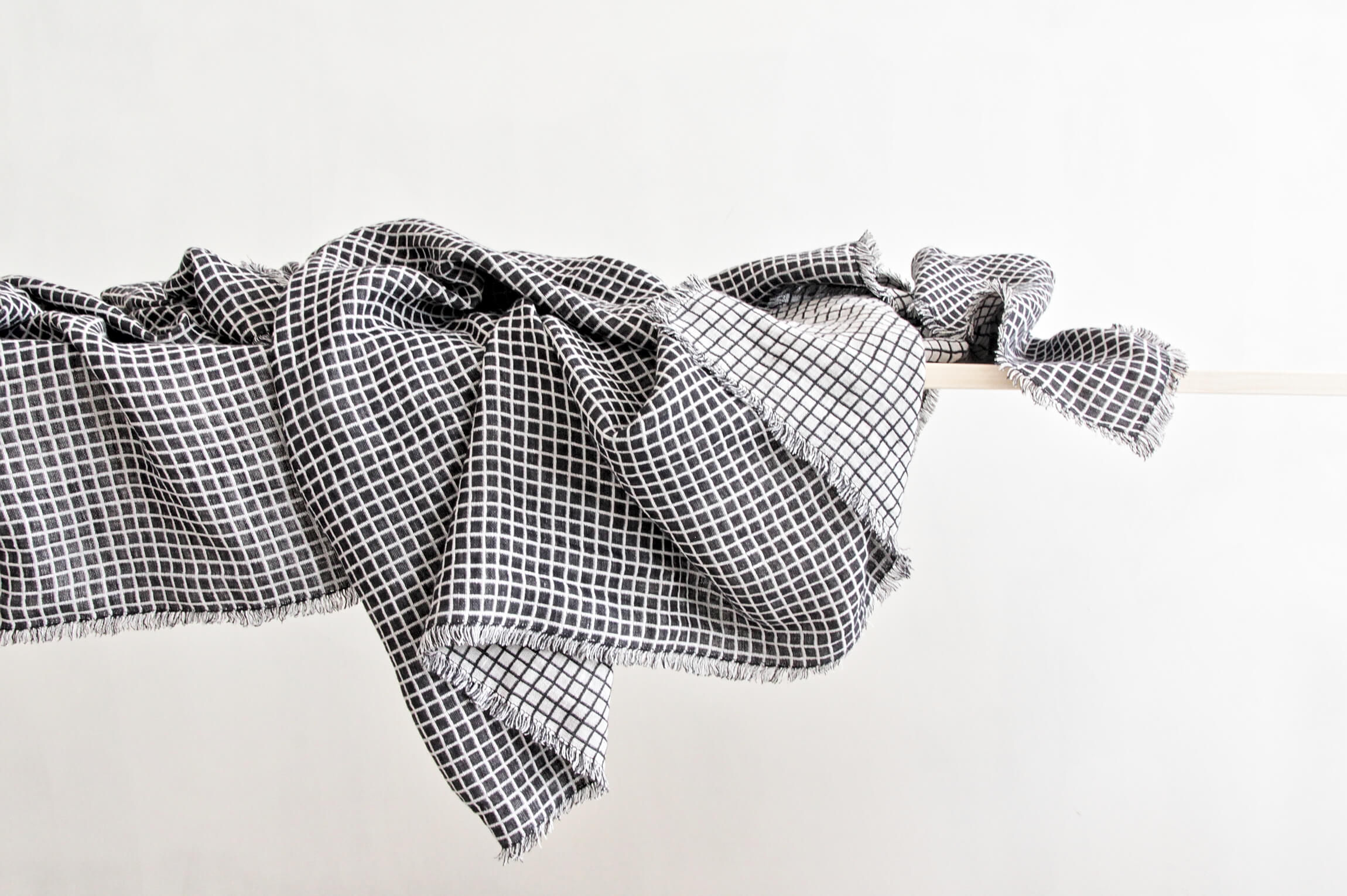 Minimalist design linen blanket