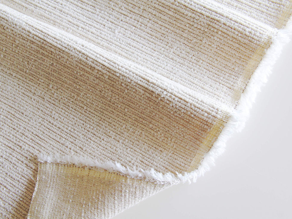Miniature : Warm white dune color upholstery fabric with texture for modern furniture