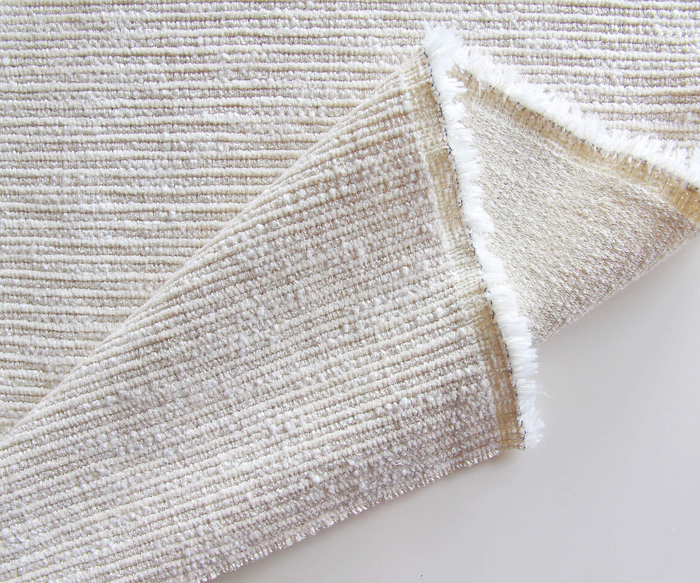 Miniature : Warm white color upholstery fabric for contemporary interiors