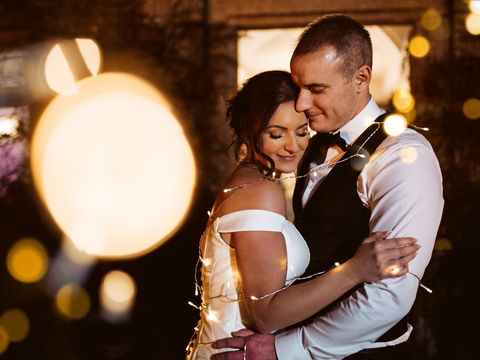 Christmas Winter Wedding Photography - At Devon Country House venue