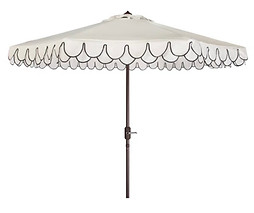 scalloped patio umbrella