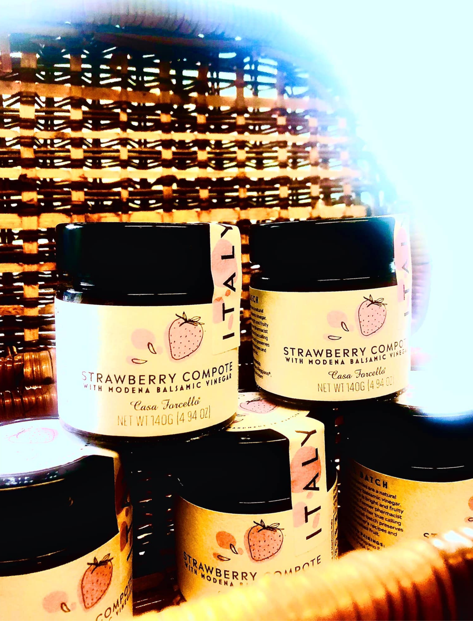 Imported Italian Strawberry Balsamic Compote, Casa Forcello