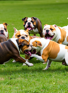 20 bulldogs playfighting on grass.jpg