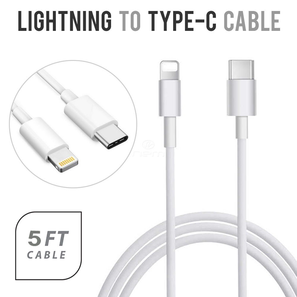 Universal Lightning to Type-C 5Ft. Fast Charger Cable