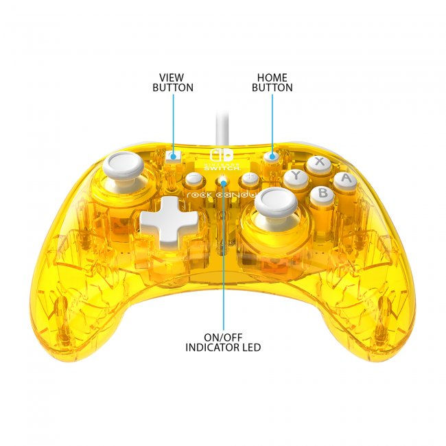 Thumbnail: Nintendo Switch Rock Candy Wired Controller - Pineapple Pop