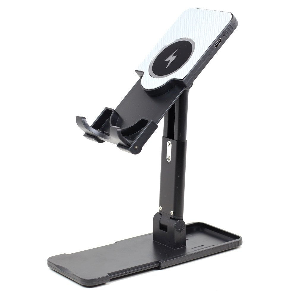 15W Fast Charging Wireless  Charger with Foldable Desktop Portable Stand