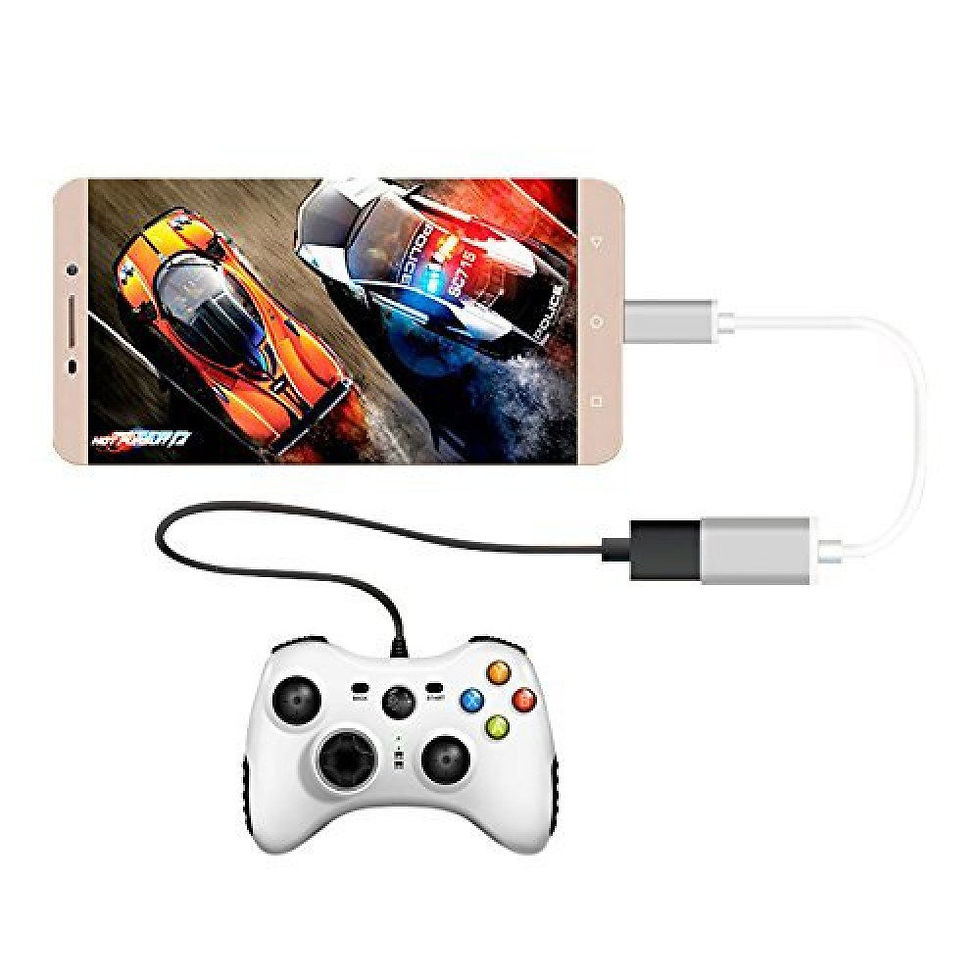 Thumbnail: Type-C USB to OTG USB Data / Charge and Sync Cable Adapter 6in (Champagne Gold)