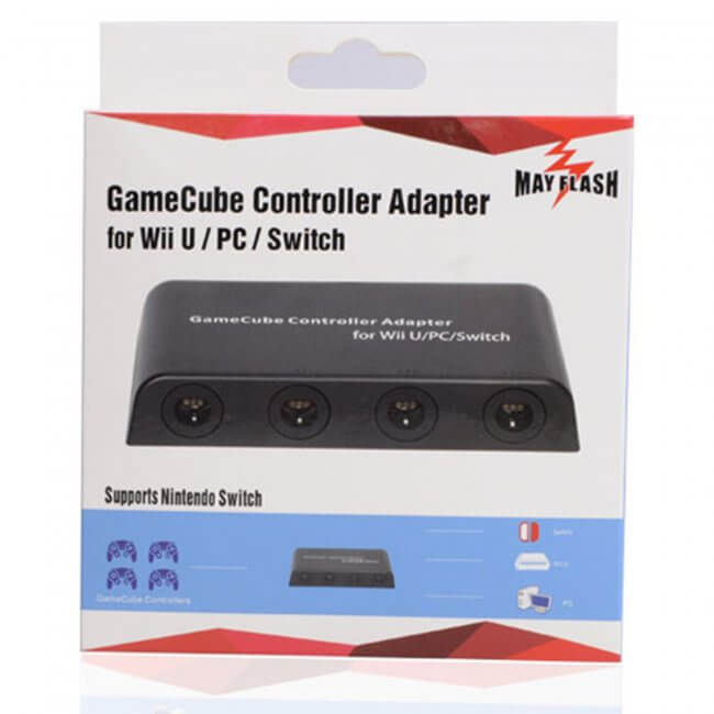 GameCube Controller Adapter for Wii U and PC USB 4 Port