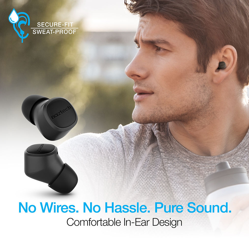 Thumbnail: Naztech Freedom+ True Wireless Earbuds with Wireless Charging Pad