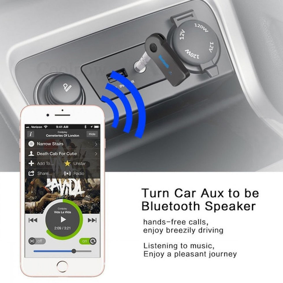 Thumbnail: Bluetooth Receiver for Car, Aux Bluetooth Car Adapter 5.0