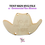 Thumbnail: Cowboy Hat Tent Sign SVG Template | For Commercial Use | DIY Laser Cut File