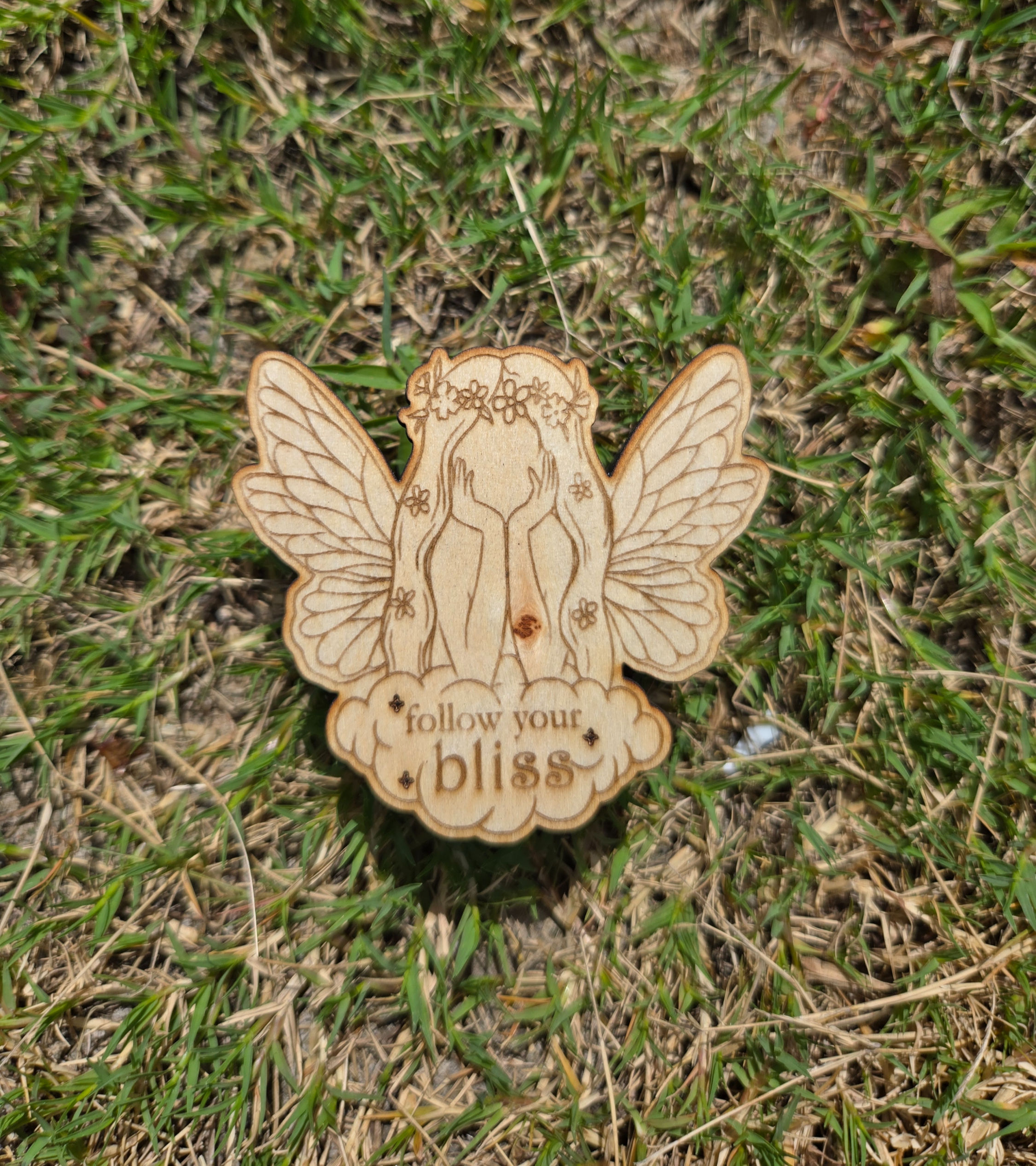 Bliss Angel Wooden Trinket Box