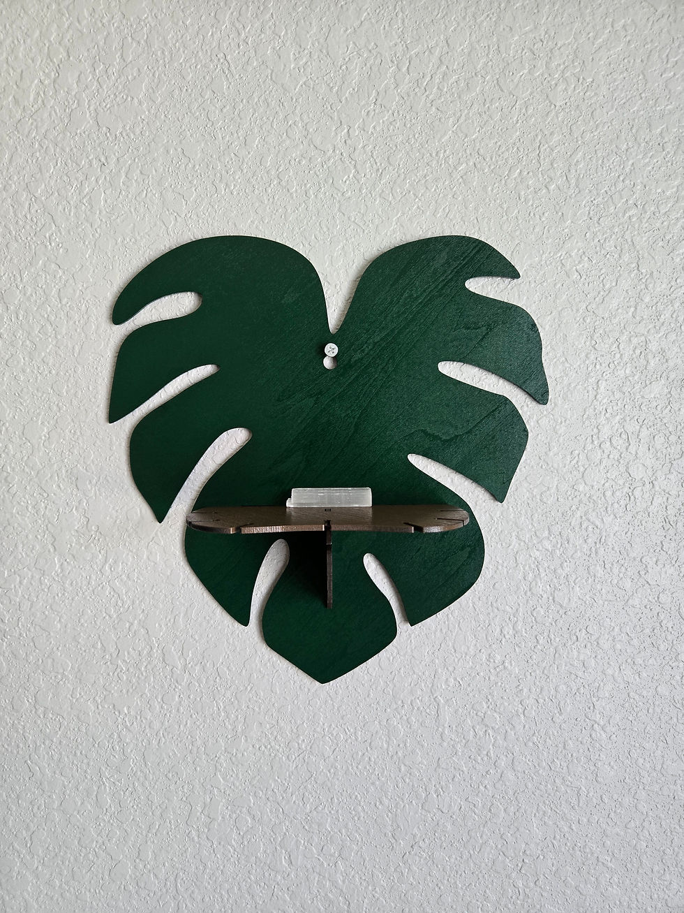 Thumbnail: Monstera Leaf Pendulum Cleansing / Charging Shelf