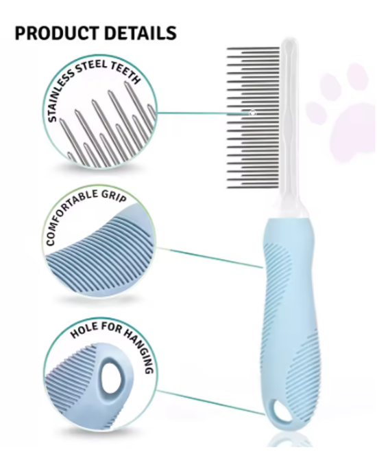 Thumbnail: Pet Grooming Needle Comb for Cleaning Fur (Single Piece)