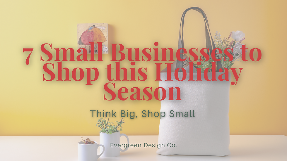 7 Small Businesses to Shop this Holiday Season