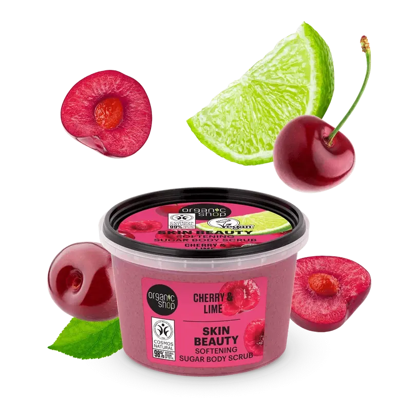 CHERRY AND LIME BODY SCRUB organic shop