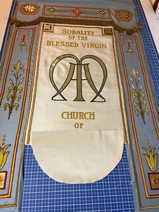 completed back side of banner