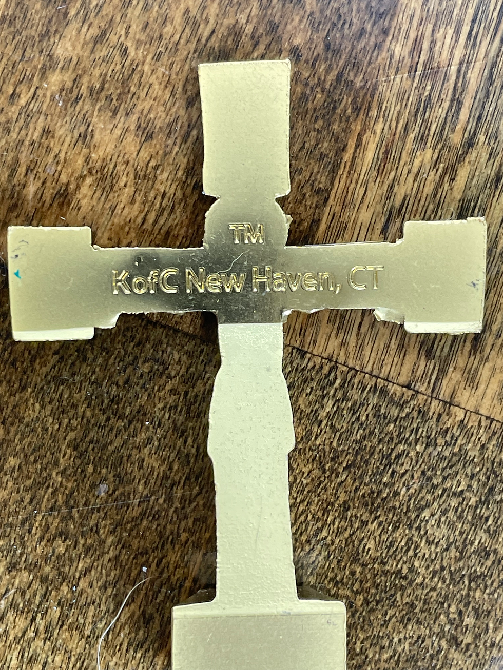 Thumbnail: Knights of Columbus Brass Standing Crucifix