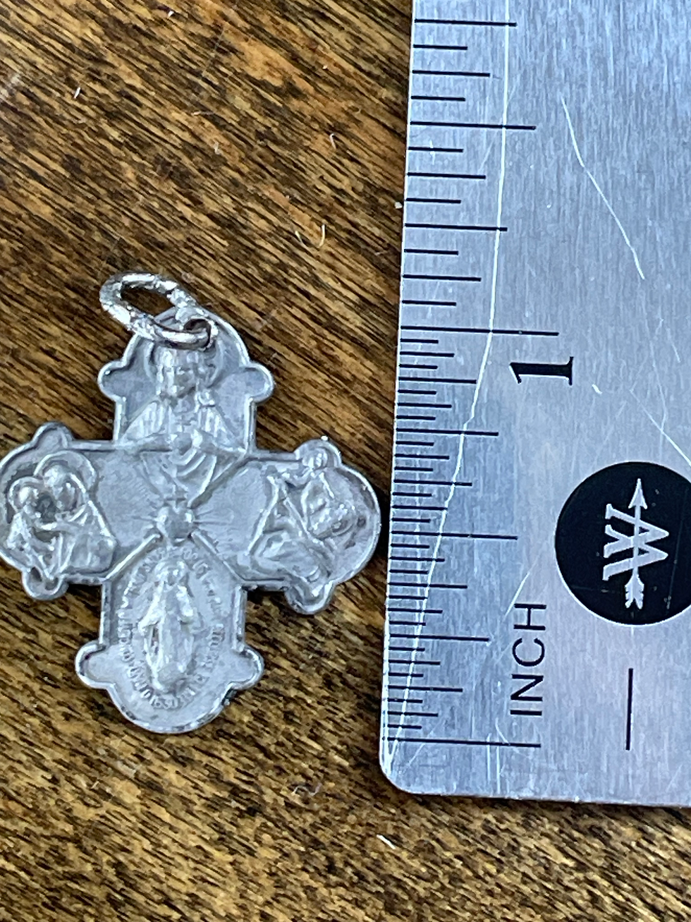 Thumbnail: Antique Four-Way Scapular Medal