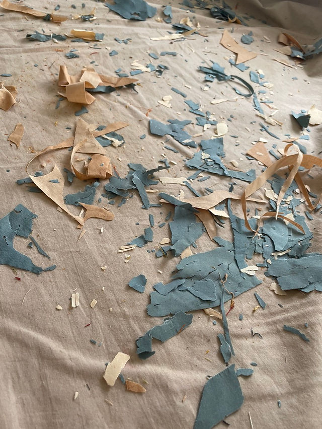Disintegrated Original Silk Fabric