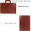 Thumbnail: Zestale Faux Leather Document File Folder - With 20 Leafs  (Set Of 1 - Brown)