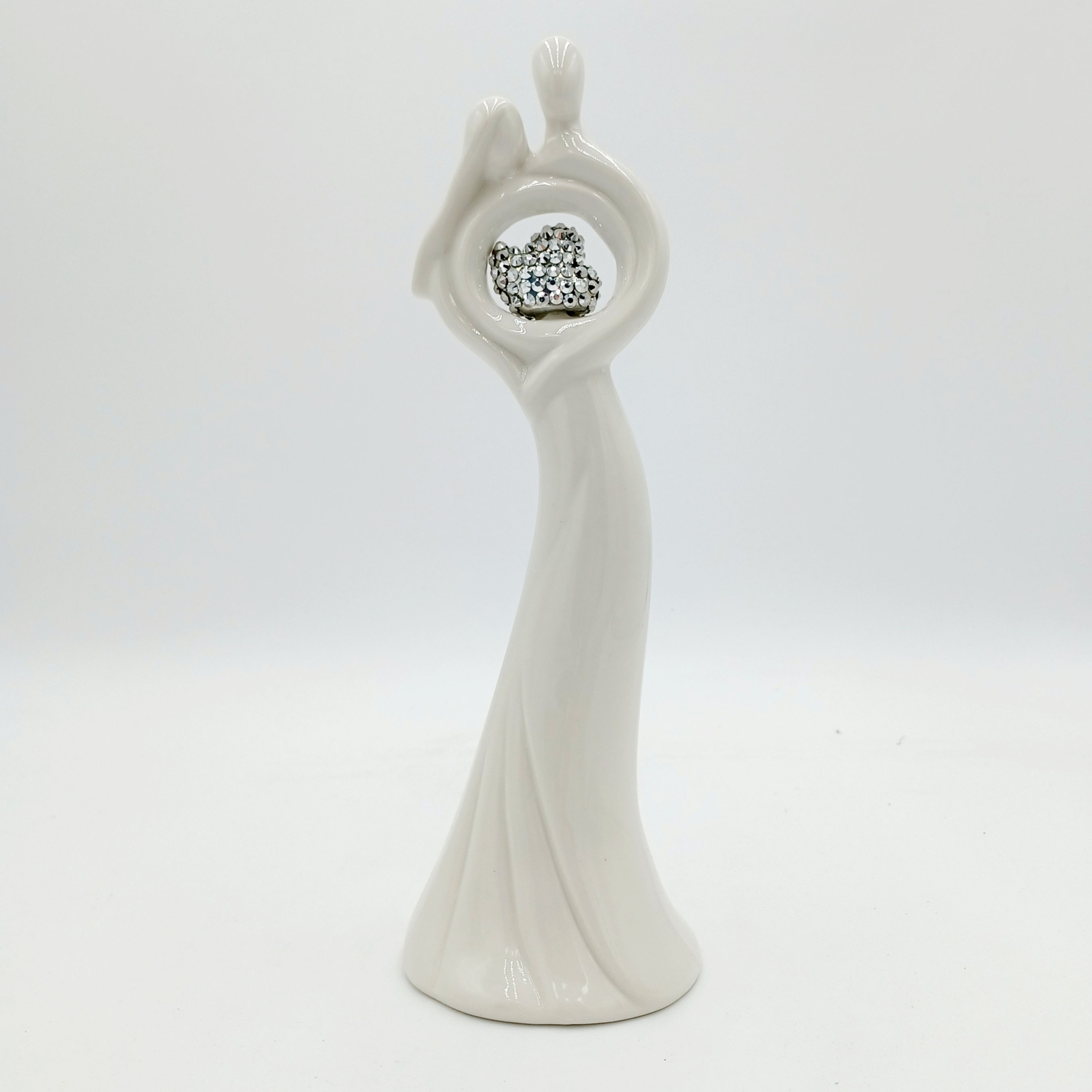 Couple design cœur perlés 