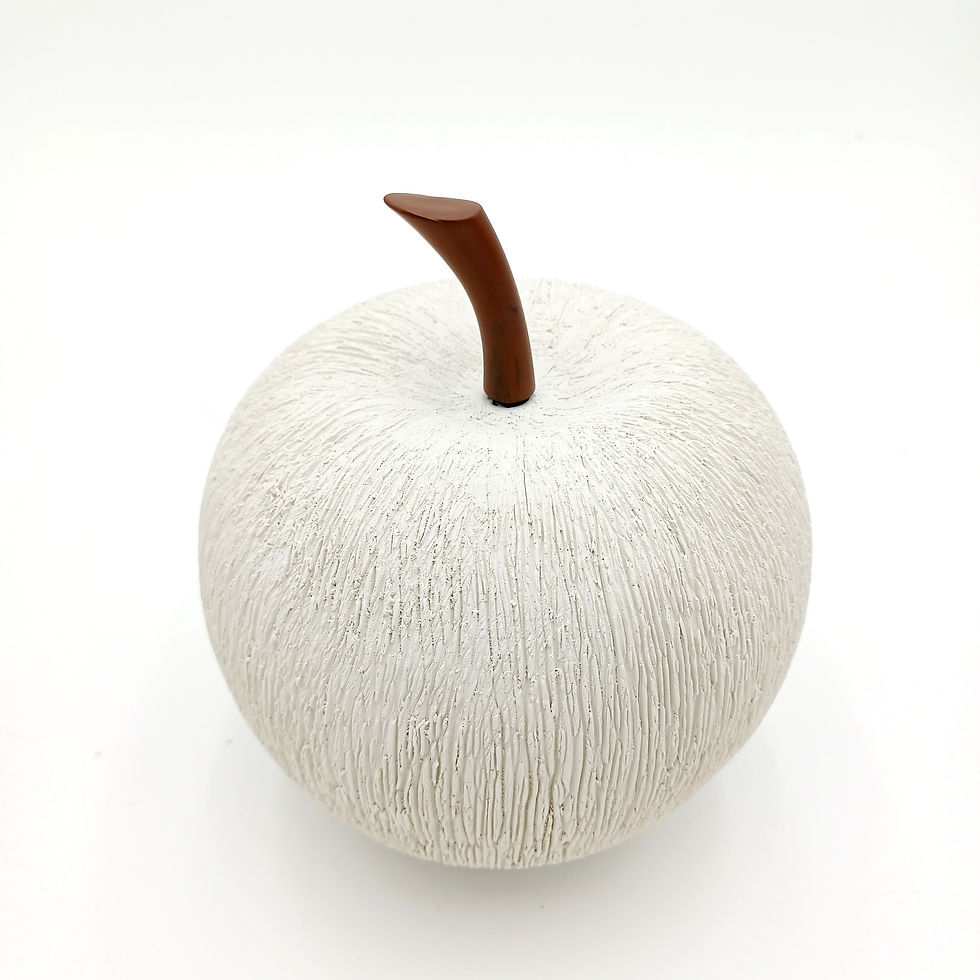 Pomme en céramique striée GM