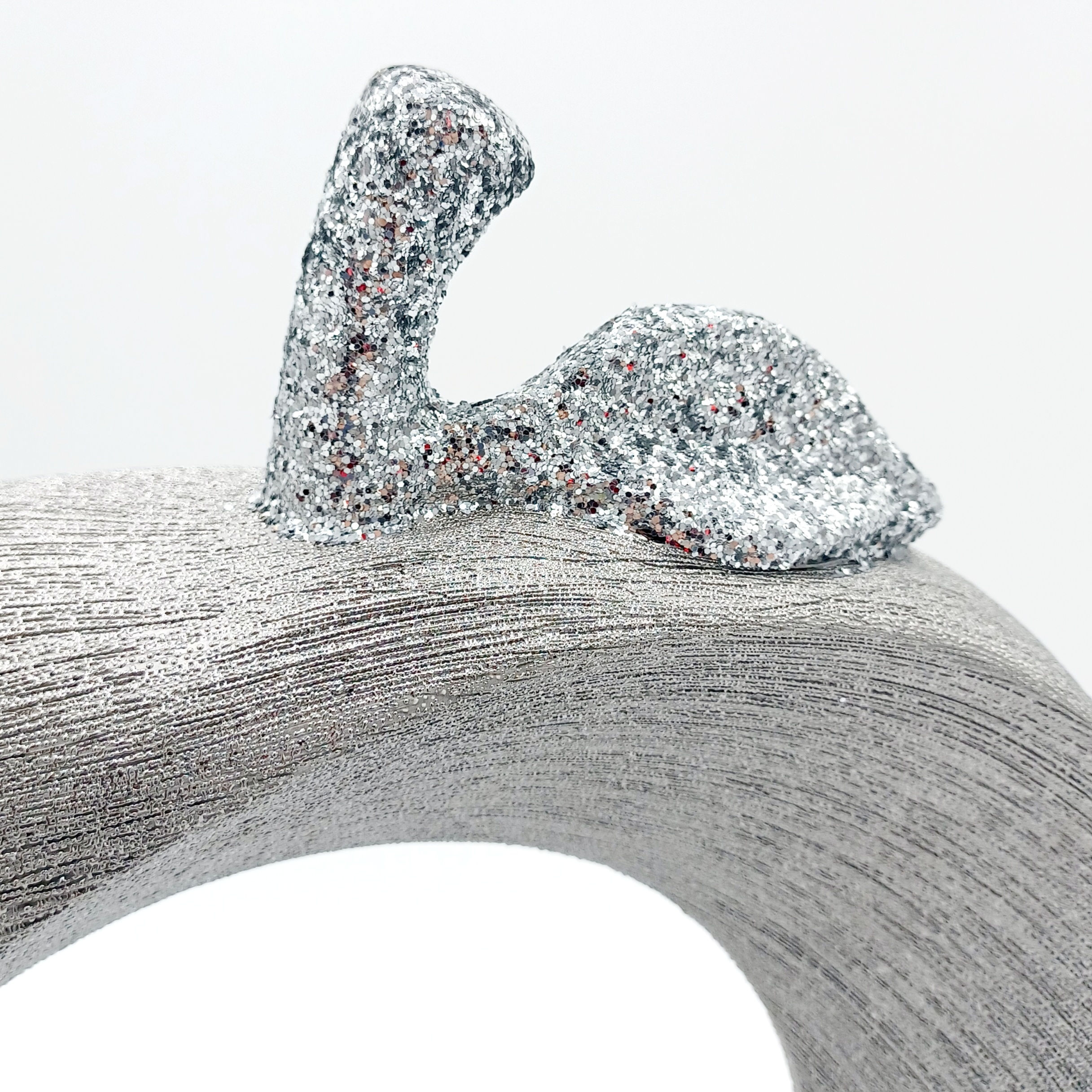 Pomme creuse argentée GM