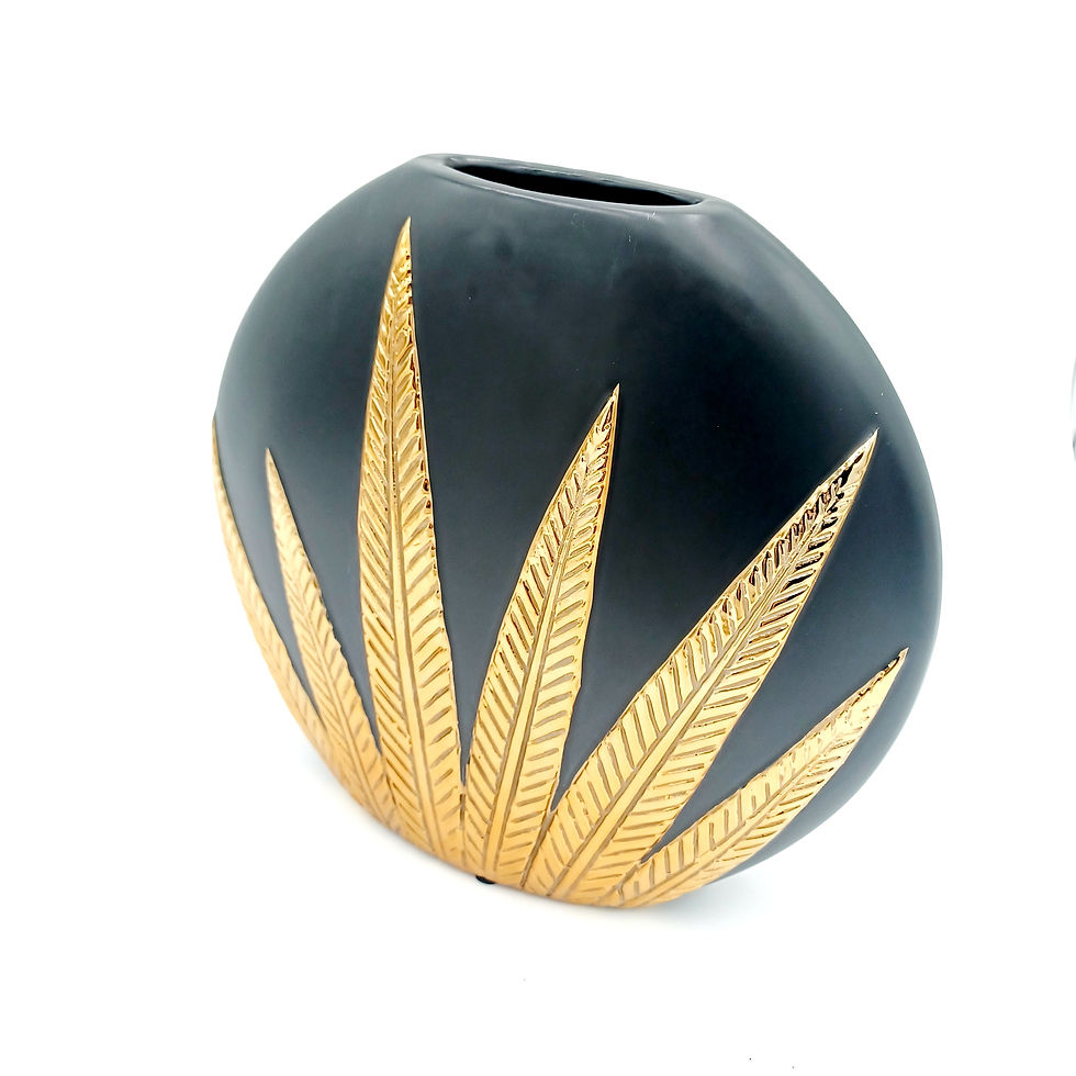 Miniature : Vase feuillage en céramique 