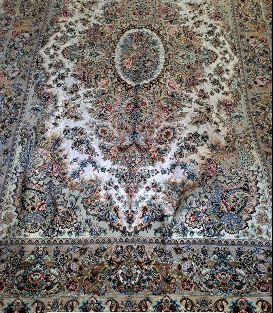 Persian Tabriz Hand-Knotted Silk & Wool Rug - Multiple Sizes Available