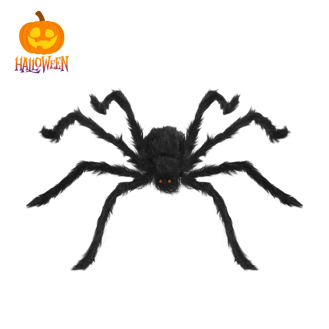 Araña Peluda Negra *Luz* 105cm