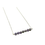 Thumbnail: Stunning amethyst bar necklace, 22-24" stainless steel chain