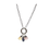 Thumbnail: Three stone Libra necklace, 20" stainless steel chain with openable clasp