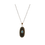 Thumbnail: Dainty black obsidian necklace, 22-24" stainless steel chain