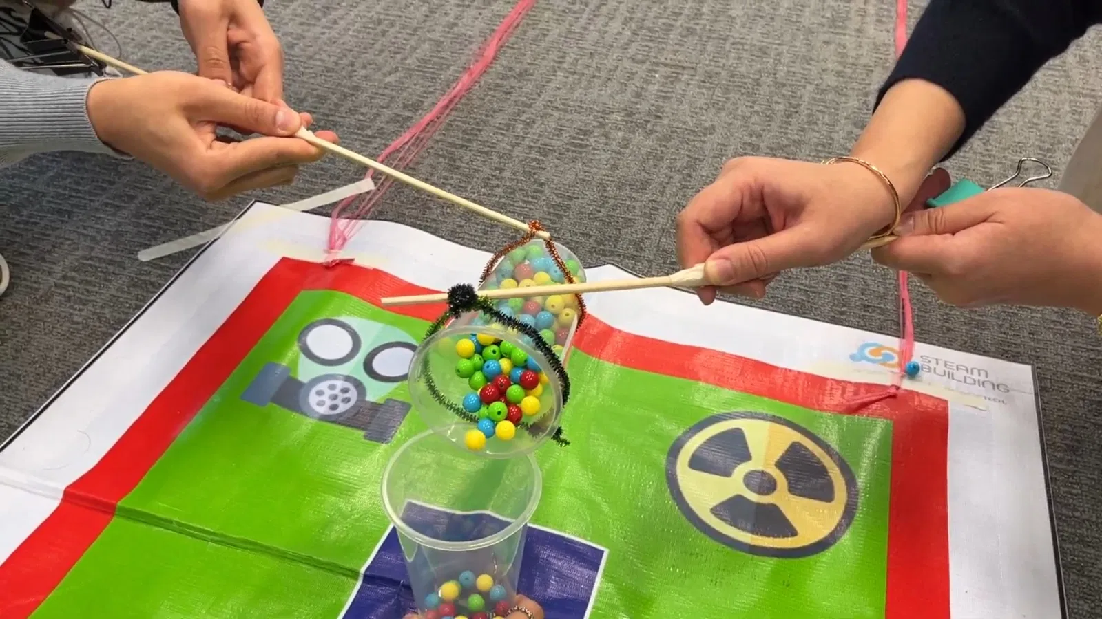 Steam Building Team Building 2.0 "24 Game" challenge involving radioactive bomb neutralization for corporate teams.