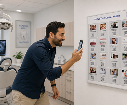 Man Scanning EQR Poster in Dentists trt room 13052026.png