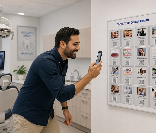 Man Scanning EQR Poster in Dentists trt room 13052026.png