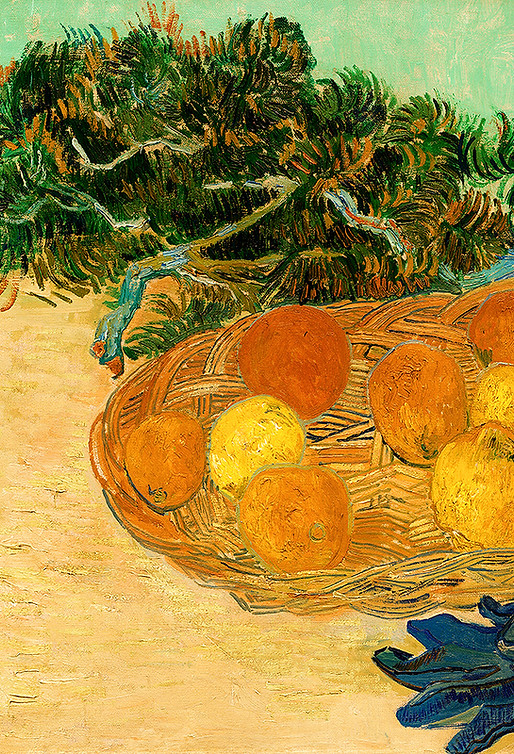 Vincent van Gogh – Still Life of Oranges and Lemons with Blue Gloves