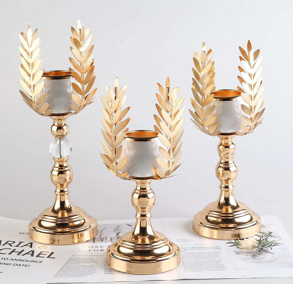 candelabro de rama de olivo