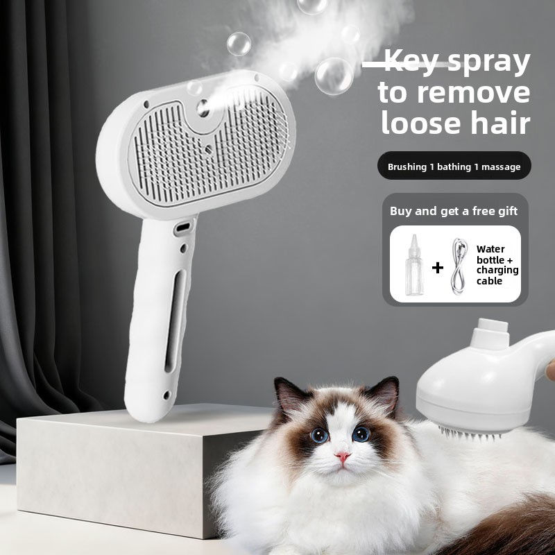 Pet Grooming Spray Comb with De tangling and mist Function