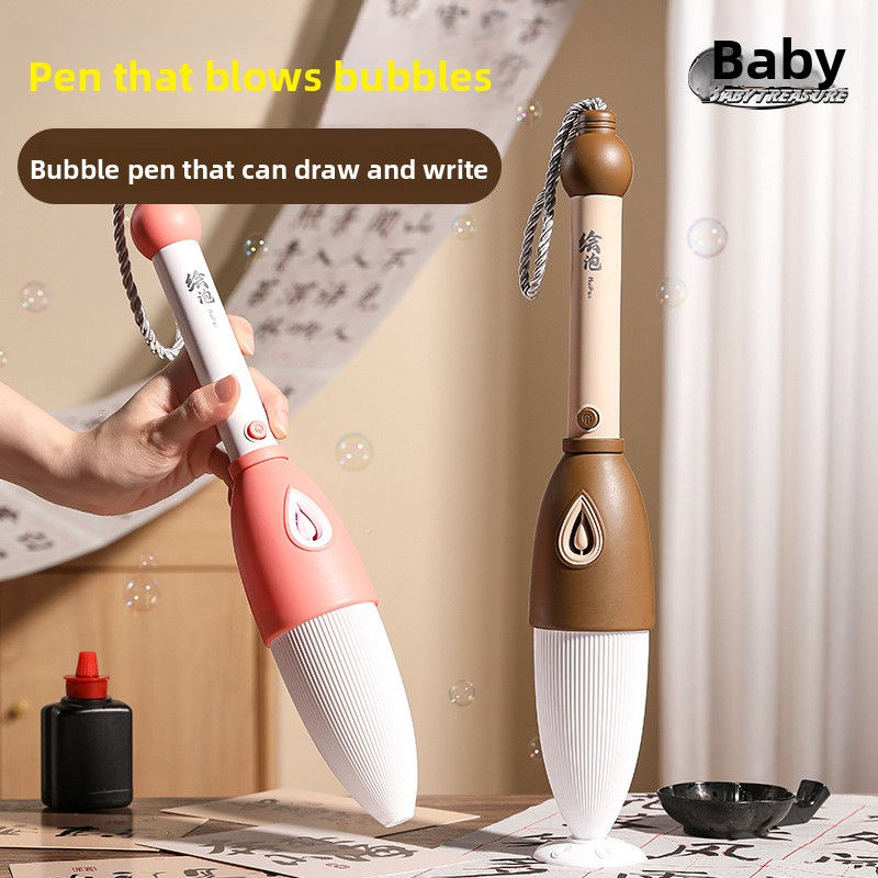 New Bubble Brush Toys Summer Bubble Magic Graffiti Pen Automatic Bubble Children