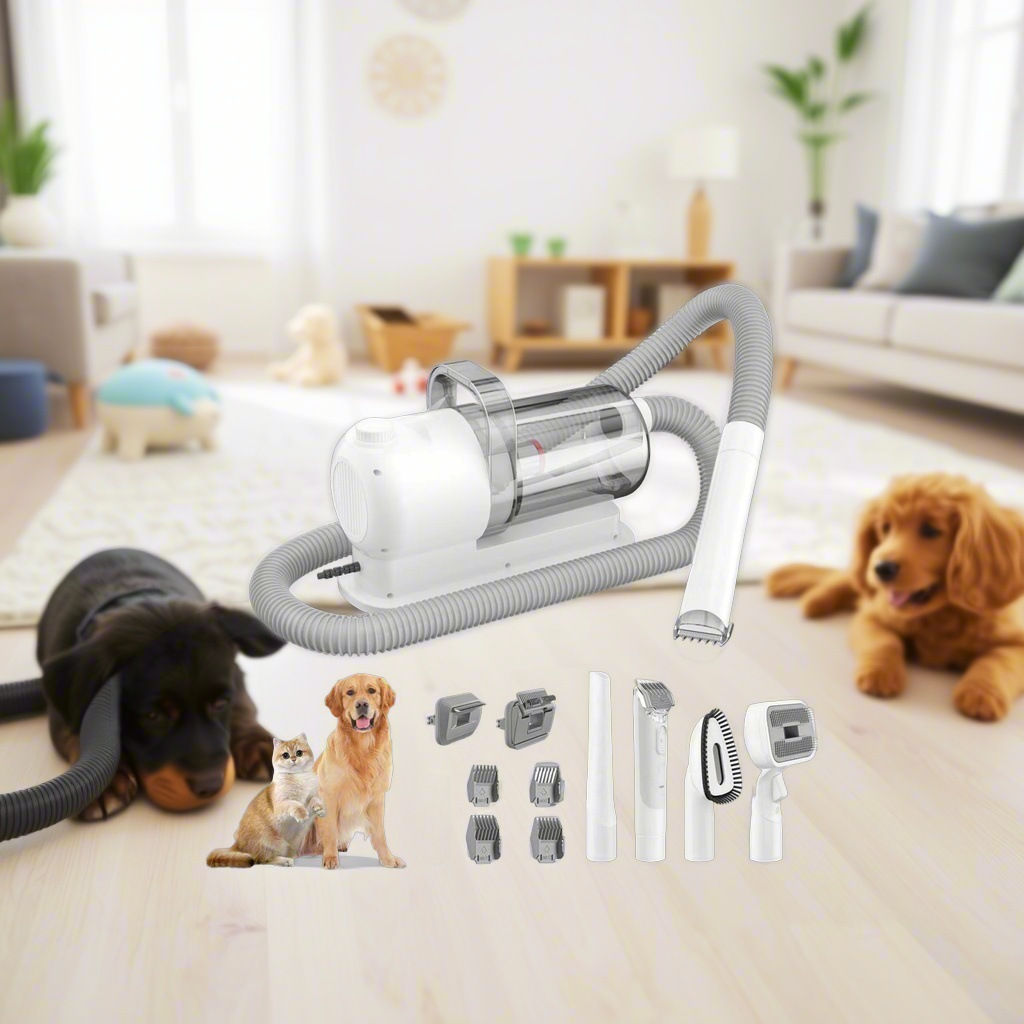 Multifunctional Pet Hair Clipper Trimmer with vacuum
