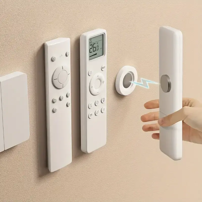 3pcs No Drill Magnetic Remote Holder - Wall Mount for TV/AC/DVD