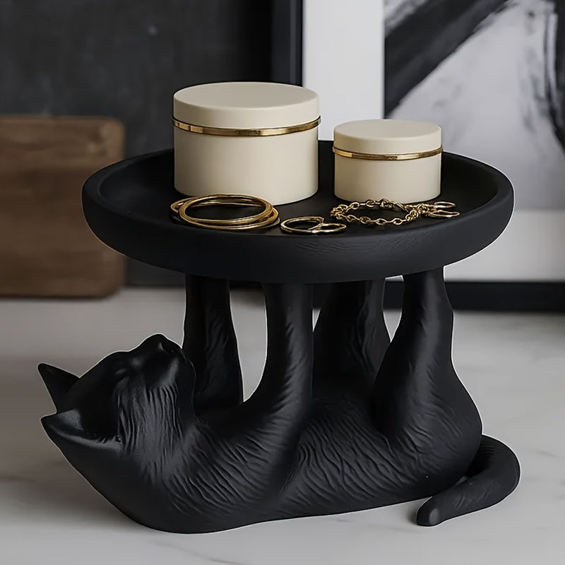 Miniatura: Bandeja de Joias Minimalis com Estilo Exótico de Gato, Bandeja Organizadora.