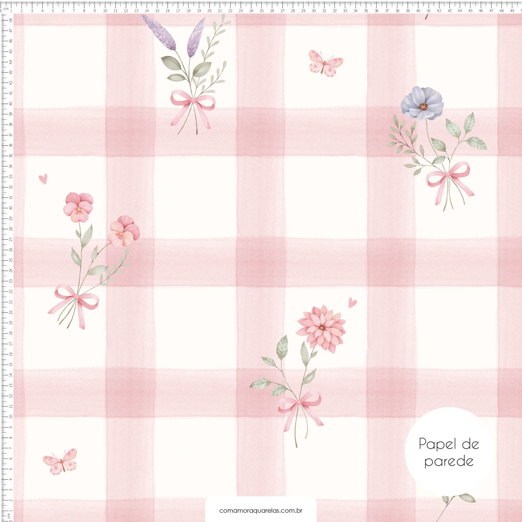 Vichy Delicate Floral Wallpaper - PAPCAA58