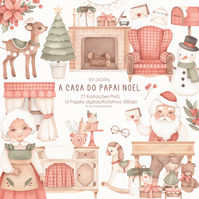 COLEÇÃO A CASA DO PAPAI NOEL (Natal)